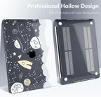 Batianda Case for M1 MacBook Air 13 Inch Model A2337 A2179 A1932 2021 2020 2019 Release,Lovely Creative Series Design Hard Shell with Keyboard Cover & Screen Protector, Aviation
