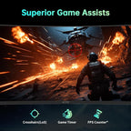 KTC 32 inch Curved Gaming Monitor, 180Hz 1ms MPRT, 2K 1440P 144Hz Monitor, 1500R HVA Display, Adaptive Sync, HDR, 120% sRGB, DisplayPort HDMI, Vesa Support 3.9x3.9'', PC Moniter for Gamers