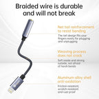 iPhone Headphone Adapter, Lightning to 3.5mm Adapter Auxiliary Adapter, Compatible with iPhone 14/13 /12/11 Full Series/SE/X/XR/XS/8 (Lightning to 3.5mm)