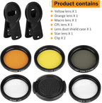 Reef Coral Lens Phone Kits 5 Lenses Kit 1 Dust Shield Case 2 Lens Clips