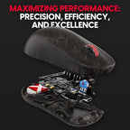 Pulsar Gaming Gears - Super Clear Limited Edition: X2H Mini Wireless Gaming Mouse, Symmetrical, Ultra Lightweight 1.83 oz (52g), PAW3395 26k DPI, Optical Switch (Mini, Clear Black)