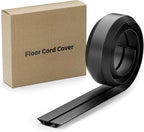 Yecaye 4ft Floor Cord Cover, Cord Covers for Wires on Floor, Floor Cable Mangament, Cable Protector for Organizing and Protecting Wires on Floor, Cord Hider Cable Cavity W0.55in H0.27in Black