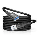 ITD ITANDA 6FT USB Extension Cable USB 3.0 Extension Cord Type A Male to Female 5Gbps Data Transfer for Keyboard, Mouse, Playstation, Xbox, Flash Drive, Printer, Camera and More, Black