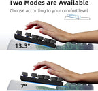 Ospelelf Keyboard Wrist Rest Pad, Comfy Ergonomic Keyboard Stand Holder, Office Desk Accessories, Work from Home Essentials, Green Forest Pattern