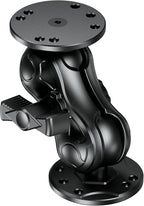 Aluminum Alloy Fish Finder Mount with 1.5" Ball AMPS Hole Round Plates, 3.5" Short Arm Marine Electronic Mount Tablet Holder for Garmin, Lowrance, Humminbird, Raymarine and More