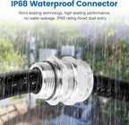 2 Pcs 3/4" NPT Stainless Steel Waterproof Cable Gland, IP68 Waterproof Adjustable Cable Glands, Strain Relief Cord Grip Connectors with Gaskets and Locknut for 13-18mm Cable Diameter