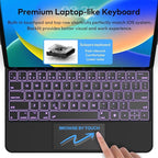 Keyboard Case for iPad Air 11-inch (M3 2025 / M2 2024) & iPad Pro 11 inch(1st/2nd/3rd/4th Generation) – Magic-Style Magnetic Keyboard Case with Multi-Touch Trackpad for 10.9” iPad Air 4th/5th Gen.