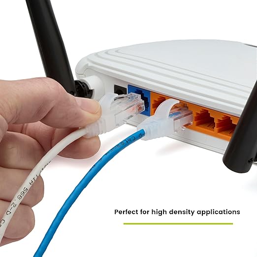 TRUECABLE Cat6 Component Rated Patch Cable, Unshielded (U/UTP), 3ft, Blue, 28AWG Solid Copper, Snagless 10G High-Speed Ethernet Cable, PoE++ 4PPoE 100W, UL Listed, RoHS-3, 1 Pack
