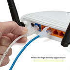 TRUECABLE Cat6 Component Rated Patch Cable, Unshielded (U/UTP), 25ft, Blue, 28AWG Solid Copper, Snagless 10G High-Speed Ethernet Cable, PoE++ 4PPoE 100W, UL Listed, RoHS-3, 1 Pack