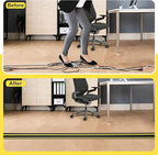 10 ft Floor Cable Cover Protector, Heavy Duty PVC Duct Easy to Unroll, Prevent Trip Hazard for Home Office or Outdoor Settings