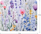 Mouse Pad, Gaming Mouse Pad, Non-Slip Rubber Base Mouse Mat with Designs for Laptop, Computer & Office, 9.5 x 7.9 x 0.12 inches (Nice Flowers)