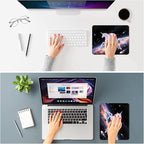ITNRSIIET Mouse Pad Non-Slip Rubber Base Smooth Surface Stitched Edges Waterproof Durable Compatible with All Mice for Office & Gaming, Desk Accessory, 10.2x8.3x0.12 inch, Stellar