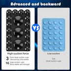 2024 Upgrade 2PCS Silicone Suction Cup Phone Case Adhesive Mount,Adhesive Grip, Sticky Suction Cup Phone Holder & Suction Phone case Holder TikTok & Selfies (Black, 3+16 Single Sided)