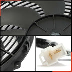 A-Premium 16'' 16 inch Slim Fan Pull Universal Electric Radiator Cooling Fan Assembly, 12V 120W with Mount Kit