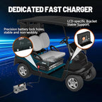 48V 135Ah Golf Cart Lithium LiFePO4 Battery with Charger and 200A BMS Grade A Cells Deep Cycle Rechargeable Battery,10000+ Cycles,Perfect for Golf Cart,Off Grid Applications (48V 135Ah-GC)