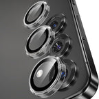 YWXTW Camera Lens Protector for Samsung Galaxy S25+ Plus Accessories [1:1 Fit & Ultra Clarity] 9H Tempered Glass Metal Individual Ring Camera Cover Screen Protector, Case Friendly (Clear)
