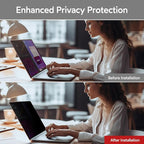 bersem 2 Pack 15.6 Laptop Privacy Screen for 16:9 Ratio Computer Monitor, Removable, Anti Glare, Blue Light Filter, Anti-Spy, Anti-Scratch, UV-Blocking
