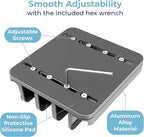 Vertical Laptop Stand Holder 5 Slots, Aluminum Space-Saving Laptop Holder, Adjustable Size Dock Tabletop Desk Organizer 3 Slot + 2 for Apple MacBook/Surface/PC/Tablet/iPad/iPhone (Space Gray)