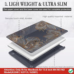 CISSOOK Gorgeous Flower Case for MacBook Air 13.6 inch M4 M3 M2 2025 2024 2022 Release, Hard Shell Case with Keyboard Cover +Screen Protector for MacBook Air 13 inch A3240 A3113 A2681