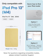 MOFT Dynamic Folio Case for iPad Pro 13 Inch (M4) 2024, Silm Magnetic Stand Case with 20+ Viewing Angles, Auto Wake/Sleep, Ultra Thin, Panna Cotta x Faded Jeans