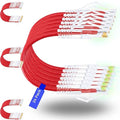 Rapink Slim Cat6/ Cat6a 5ft (24 Pack) Ethernet Patch Cable - 10G Support, Snagless, Flexible