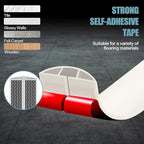 Floor Cord Cover Cable Cavity Self Adhesive Cord Hider Floor 10FT Floor Cable Management Power Cord Protector Floor Electric Cord Covers for Offices, Gym, Exhibitions (Beige, 0.78" x 10')