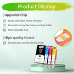 Upgraded 902XL Ink Cartridges Combo Pack Replacement for HP 902 902 XL Compatible with HP Officejet Pro 6968 6978 6970 Officejet 6950 6951 6962 Printer (1BK/1C/1M/1Y, 4 Pack)