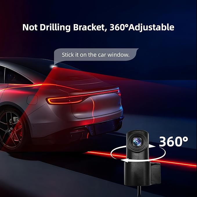 2025 Rearview Mirror Camera for Cars,12'' Mirror Dash Cam 4 Channel, 360 Dashcam Front Rear Inside,Touch Screen Backup Camera,IR Night Vision,WiFi,APP,GPS, 24/7 Recording Parking Monitor,Free 128GB SD