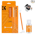 K&F Concept Professional Full Frame Sensor Cleaning Kit, Digital Camera Lens Cleaner Kit - 20ml Sensor Cleaner & 10 X 24mm Double-Tipped Full Frame Sensor Cleaning Swabs