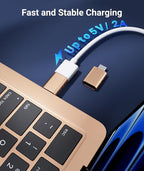 Syntech USB C to USB Adapter [2 Pack] USB C Male to USB3 Female Adapter Compatible with iPhone 16 Pro Max iMac iPad mini/Pro 2021 MacBook Pro Air 2023 and Other Type C Devices, Gold