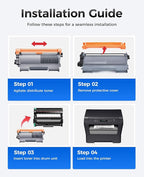 DR420 Drum Unit(Not Toner)2-Pack Replacement Compatible for Brother DR420 DR-420 Imaging Drum HL-2270DW HL-2280DW HL-2230 MFC-7360N MFC-7860DW DCP-7065DN Intellifax 2840 2940 MFC-7240 HL-2240D Printer