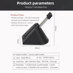 Gaming Mouse Bungee, Mouse Cord Holder and Cable Management Device (Primium Version 360g, Black)