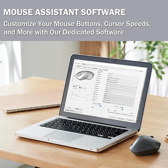 ELECOM Wireless Ergonomic Shape Mouse, 2.4GHz with Mini USB Receiver, Silent Click, Right Hand 2000DPI, 5 Buttons, Optocal Sensor, Compatible with PC, Mac, Laptop, EX-G, Msize White (M-XGM30DBSKWH)