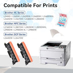 LEMERO Compatible Toner Cartridge Replacement for Brother TN830XL TN830 TN-830 Black High Yield Toner Cartridge Work with DCP-L2640DW HL-L2460DW HL-L2480DW HL-L2405W MFC-L2820DW Printer 830XL 2-Black