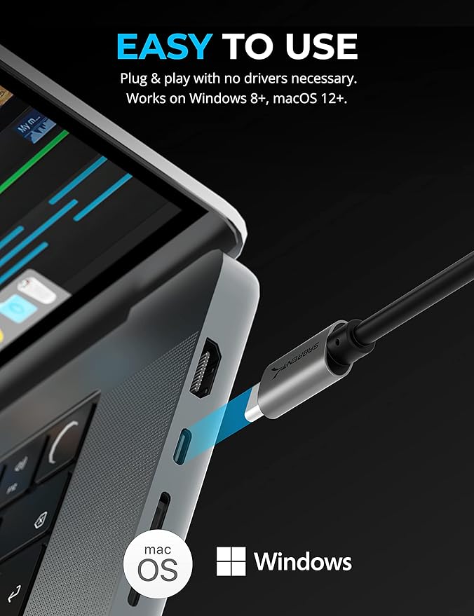 SABRENT USB Type-C Card Reader, Dual-Slot UHS-II SDXC and microSDXC SD 4.0 (CR-CSDM)