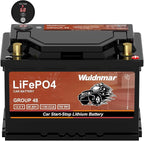 LiFePO4 Lithium Start-Stop Car Battery - 12V 60Ah, Fast Charging, Reliable Power for Modern Vehicles