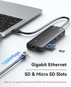 Selore Docking Station for MacBook Pro Air Windows,10 in 1 Dual HDMI Adapter for Mac Pro Air,USB C Hub for MacBook Docking Station Dual Monitor with 2 HDMI,Ethernet,PD,USB C,2 USB A,SD/TF for M1 M2