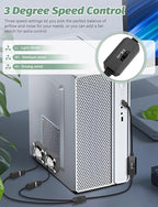 2 Packs USB Fan 40mm x 10mm DC 5V Mini Cooling Brushless Box Fan for Computer Terrarium PlayStation PC Case Xbox Welding Helmet Aquarium Router