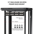 AMPCOM Premium Series CAT5/5e 24 Ports Patch Panel, Rack Mount - 1U, 19 inch, RJ45 Ethernet 568A 568B, 15u Gold Plated, with Rear Cable Support Bar