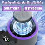 Portable Handheld Fan Rechargeable 100 Speeds Turbo Ice Cooling Fan Personal Mini Fan Small Foldable 3-IN-1 Neck/Desk/Hand Fan, Travel Essentials Gifts for Women Men/Grey