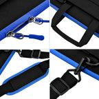 Universal Laptop Shoulder Bag 13-17.3 Inch Shockproof Briefcase with Multi-Pockets & Adjustable Strap for MacBook Pro/Air