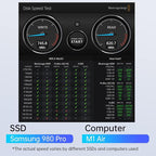 ACASIS NVME SSD Reader Adapter, Aluminium Alloy Housing Fast Heat Dissipation, NVME to USB Docking Station, M.2 SSD to USB Adapter 10Gbps, Support M.2 (M Key) NVMe SSD and (B+M Key) SATA-Based SSD