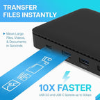 VisionTek VT4600DL Laptop Docking Station for Windows, MacOS or ChromeOS — Connect with USB-C or USB-A, 100W Laptop Charging, Dual 4K Displays, 2X HDMI, 2X DisplayPort, USB-A, USB-C, Audio, Ethernet