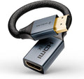 8K Short HDMI Extender Cable 0.6 FT Ideal for Tight Spaces, HDMI Extension Male to Female Adapter, Compatible with Roku TV Stick, HDTV, Game Console, Laptop (1 Pack, 0.6FT)