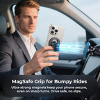 Dual-Side for Magsafe Phone Grip with Magnetic Phone Stand, Magnet Ring Holder for iPhone 16/15/14/13/12 Pro Max Series Magsafe Case, Strong Magnetic Car Mount, Gym Phone Holder