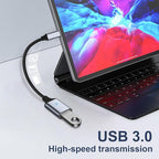 USB C to USB 3.0 Adapter [2 Pack], Type C Male to USB Female OTG Cable Thunderbolt3 to USB Adapter Compatible for iPhone 16 Pro Max/16 Plus/16/15 iPad MacBook Pro/Air Samsung Galaxy S24/S23/S22/S21