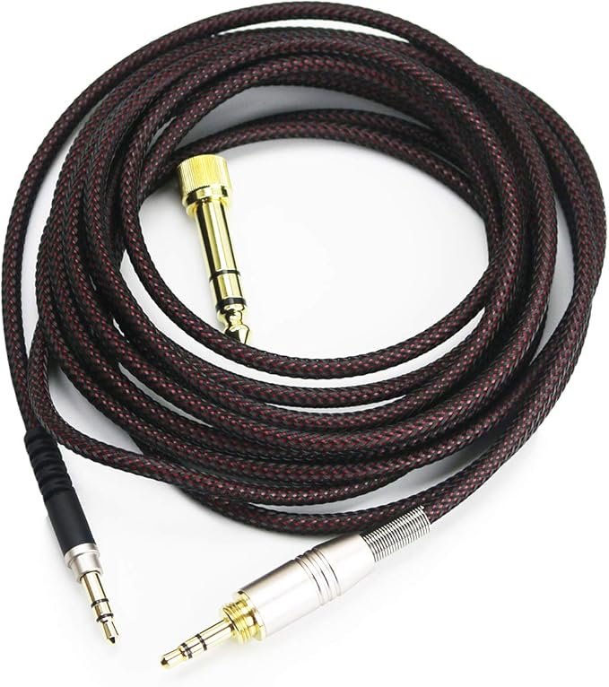 NewFantasia Replacement Audio Upgrade Cable Compatible with Audio-Technica ATH-M50xBT, ATH-AR3BTBK, ATH-SR50BT, ATH-ANC7B, ATH-ANC9, ATH-S700BT, ATH-SR5BTBK Headphones 1.5meters/4.9ft