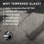 EGKimBa Privacy Screen Protector Compatible with iPhone 14 Pro Max, iPhone 16 Plus, 15 Plus, 6.7 inch Gradient Colorful Electroplated Anti-Spy Anti-Blue Light Tempered Glass