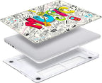 Creativity Music Laptop Shell Compatible with MacBook Air 13 Inch Case 2017 2016 2015 2014 2013 2012 2011 2010 A1466/A1369, AMCJJ Plastic Hard Cover Shell Case & Keyboard Cover &Screen Protector