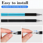 Yexiya 36 Pieces Stylus Pen Tips Replacement Tips Only High Precision Replaceable Stylus Pen Disc Tops Universal Round Shape Penpoint for Touch Screen Devices Daily Using Supplies